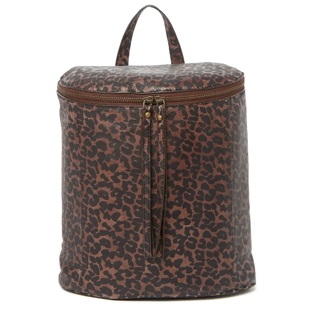 Frye Maddie Leopard Print Leather Backpack
